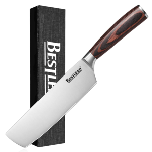 YTB-29 Nakiri Knife Chef's Knife Vegetable & Fruit Knife Ergonomic Pakkawood Handle