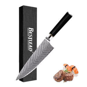 YTB-13 Real Damascus Steel Knives 67 Layers Damascus Steel Factory Hand-Made Chef knives with Ebony Wood Handle