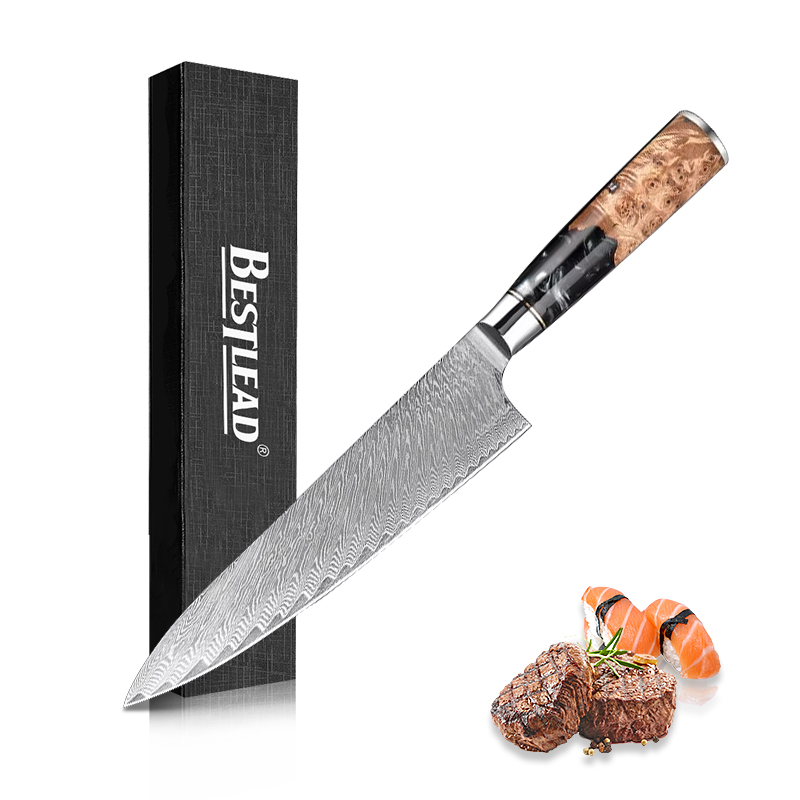 YTB-11-CSD VG10 Japanese 67 Layer Damascus Knife Utility Carving Knife Chef’s Kitchen Knife